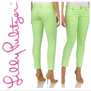 SOLD Lilly Pulitzer Worth Skinny Mini Zip Jean
